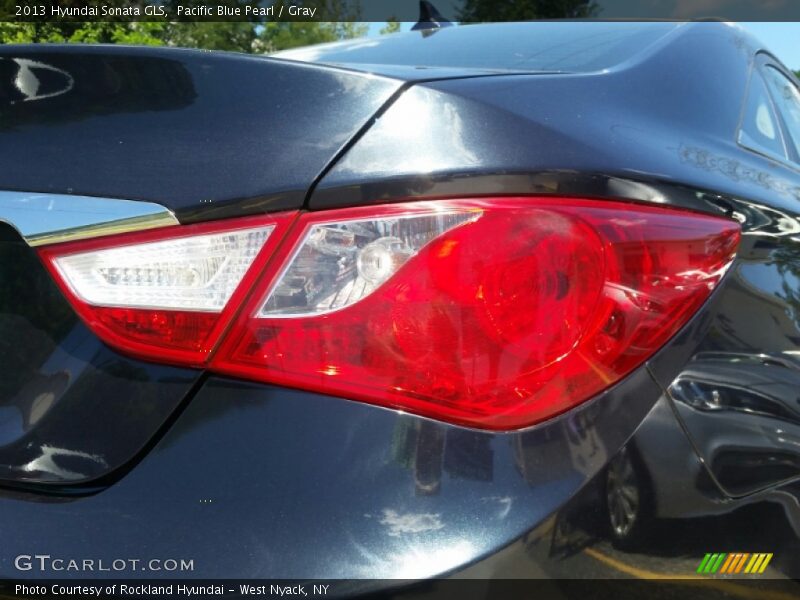 Pacific Blue Pearl / Gray 2013 Hyundai Sonata GLS