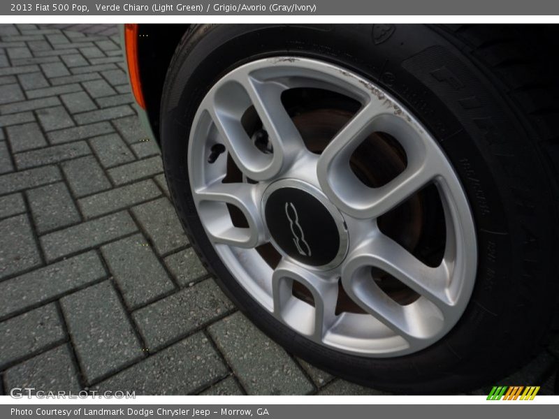 Verde Chiaro (Light Green) / Grigio/Avorio (Gray/Ivory) 2013 Fiat 500 Pop