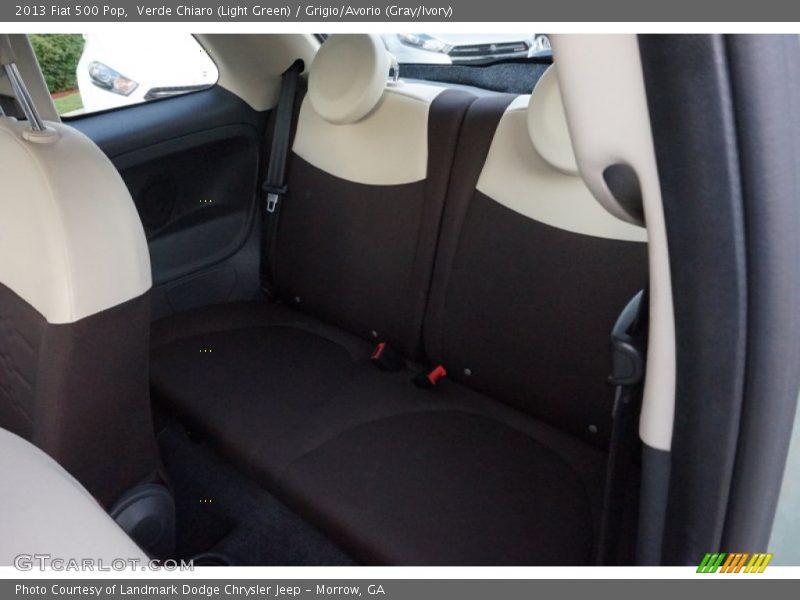 Verde Chiaro (Light Green) / Grigio/Avorio (Gray/Ivory) 2013 Fiat 500 Pop