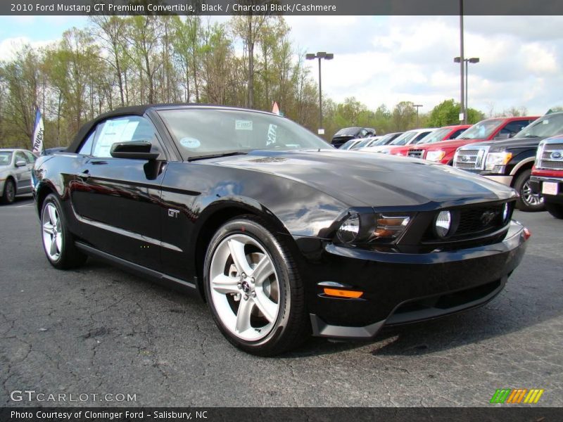 Black / Charcoal Black/Cashmere 2010 Ford Mustang GT Premium Convertible