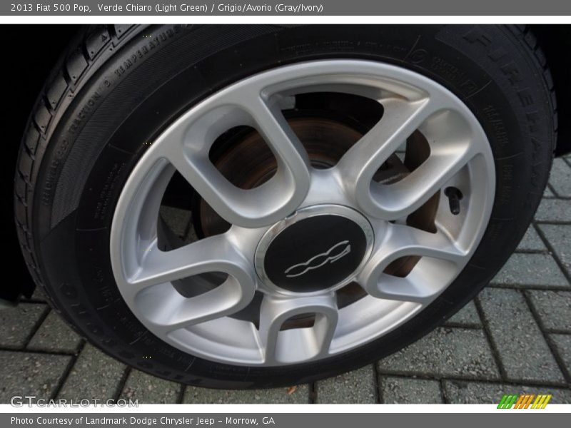 Verde Chiaro (Light Green) / Grigio/Avorio (Gray/Ivory) 2013 Fiat 500 Pop