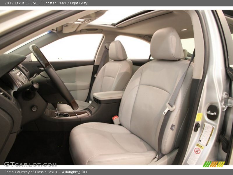 Tungsten Pearl / Light Gray 2012 Lexus ES 350
