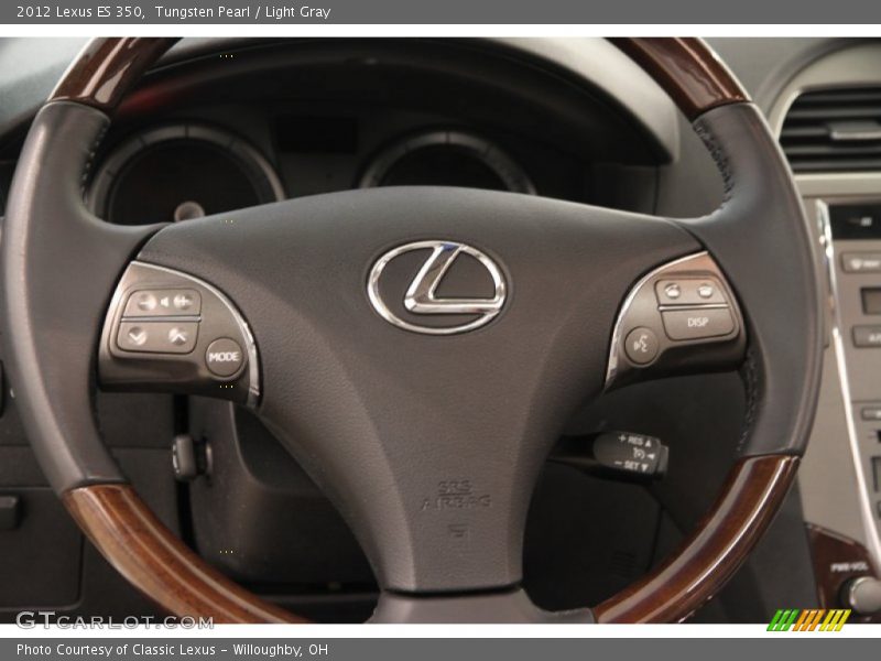 Tungsten Pearl / Light Gray 2012 Lexus ES 350