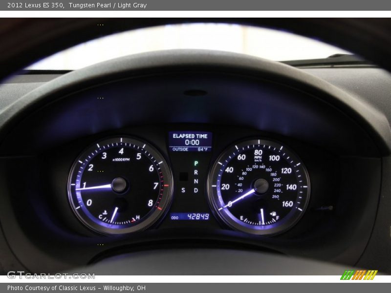 Tungsten Pearl / Light Gray 2012 Lexus ES 350
