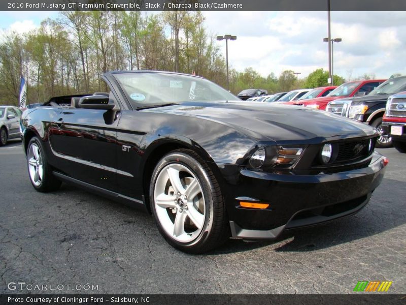 Black / Charcoal Black/Cashmere 2010 Ford Mustang GT Premium Convertible