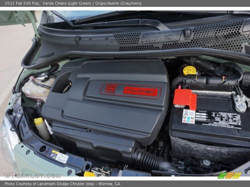 Verde Chiaro (Light Green) / Grigio/Avorio (Gray/Ivory) 2013 Fiat 500 Pop