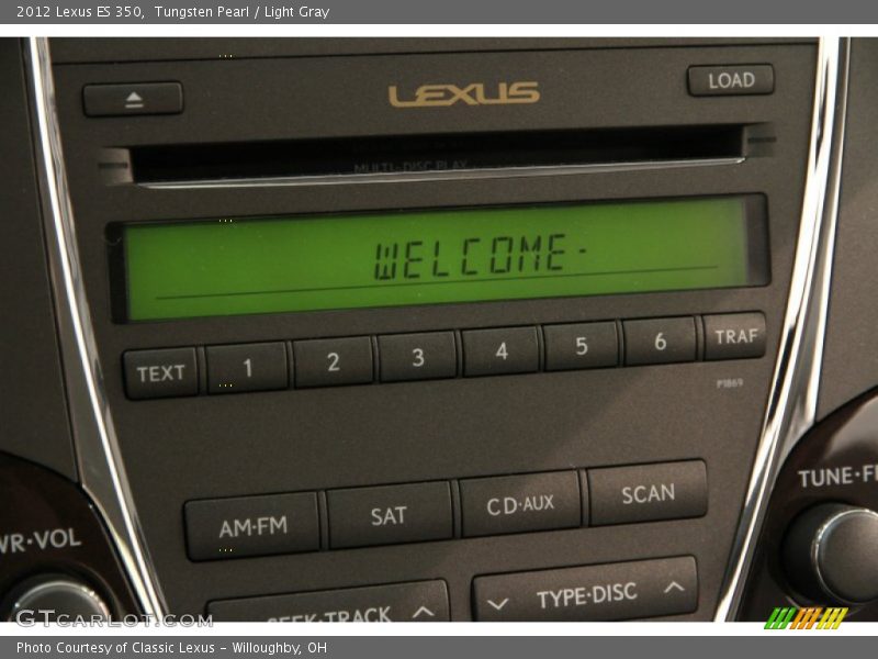 Tungsten Pearl / Light Gray 2012 Lexus ES 350