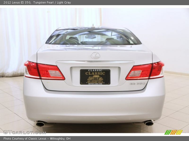 Tungsten Pearl / Light Gray 2012 Lexus ES 350