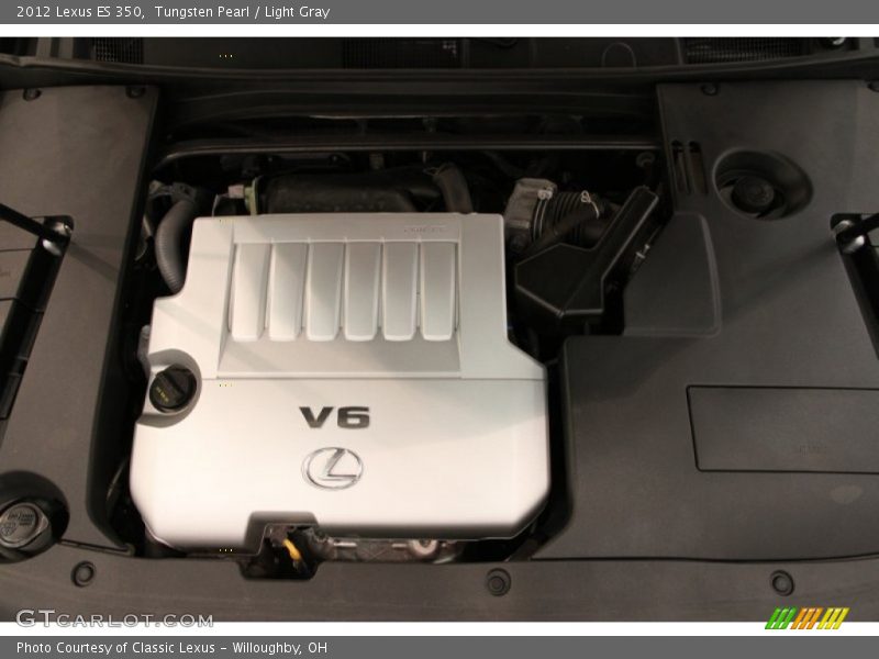 Tungsten Pearl / Light Gray 2012 Lexus ES 350