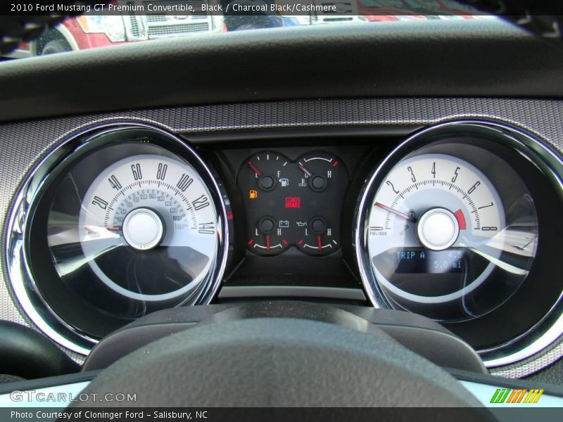 Black / Charcoal Black/Cashmere 2010 Ford Mustang GT Premium Convertible