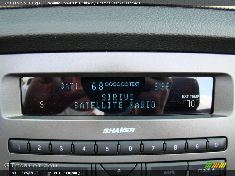 Black / Charcoal Black/Cashmere 2010 Ford Mustang GT Premium Convertible