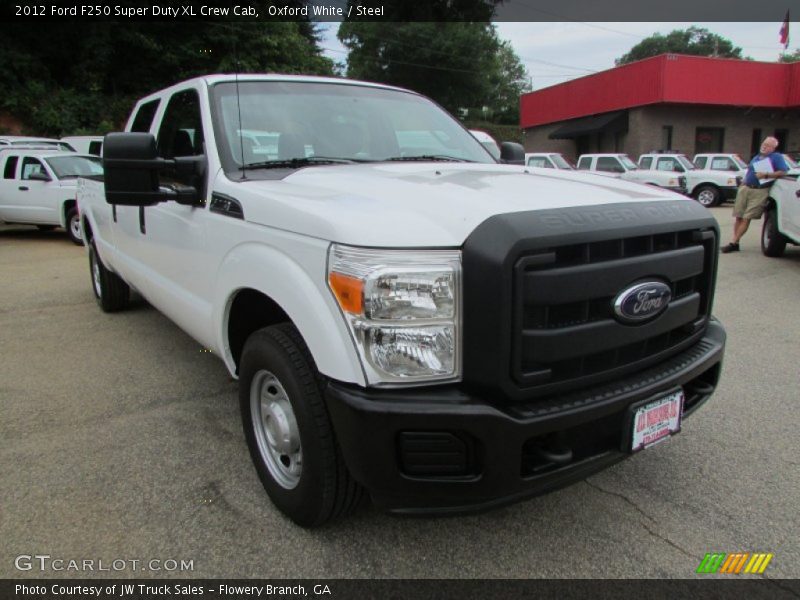 Oxford White / Steel 2012 Ford F250 Super Duty XL Crew Cab