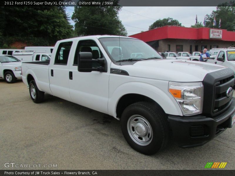 Oxford White / Steel 2012 Ford F250 Super Duty XL Crew Cab