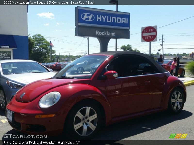 Salsa Red / Black 2006 Volkswagen New Beetle 2.5 Convertible