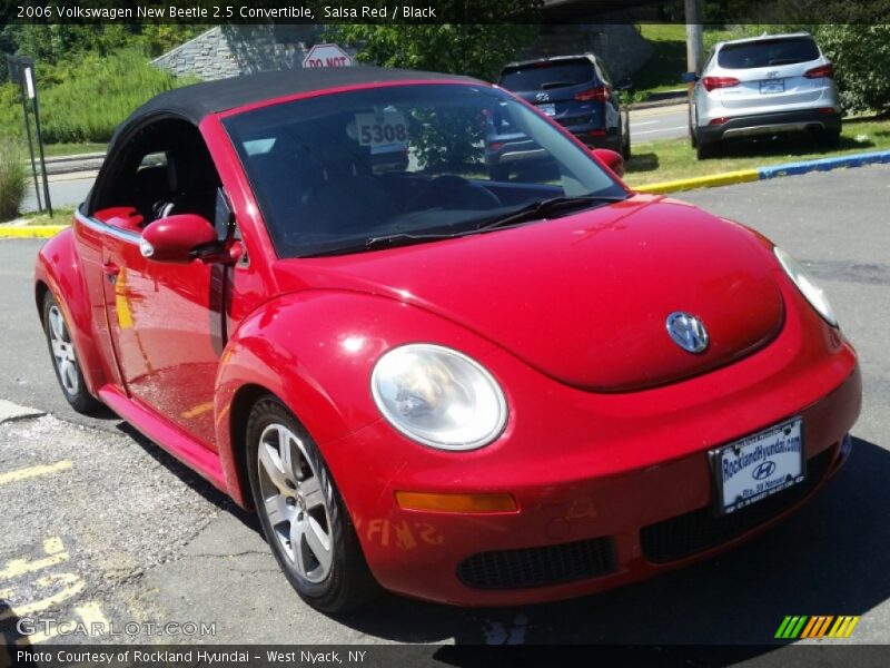 Salsa Red / Black 2006 Volkswagen New Beetle 2.5 Convertible
