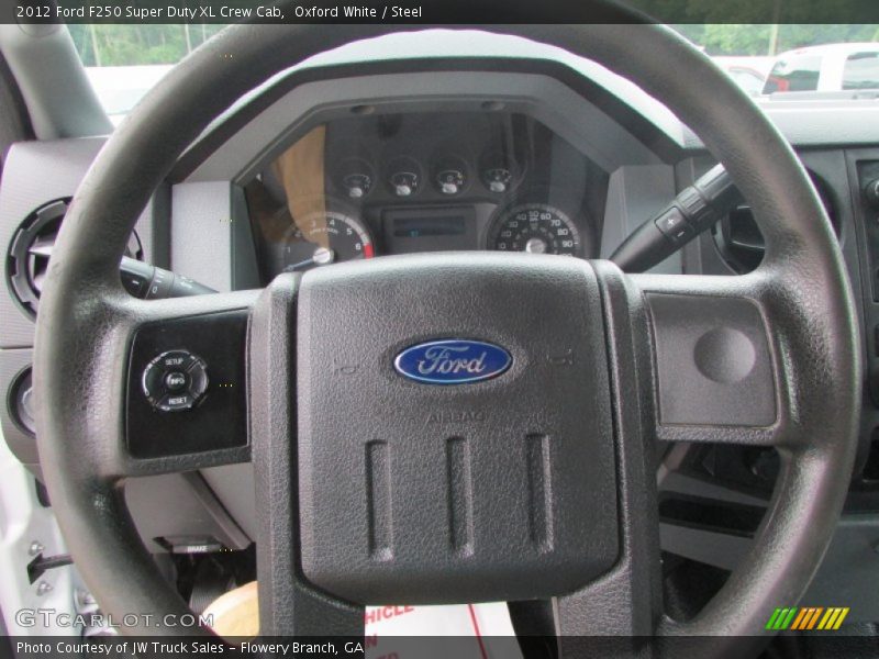 Oxford White / Steel 2012 Ford F250 Super Duty XL Crew Cab