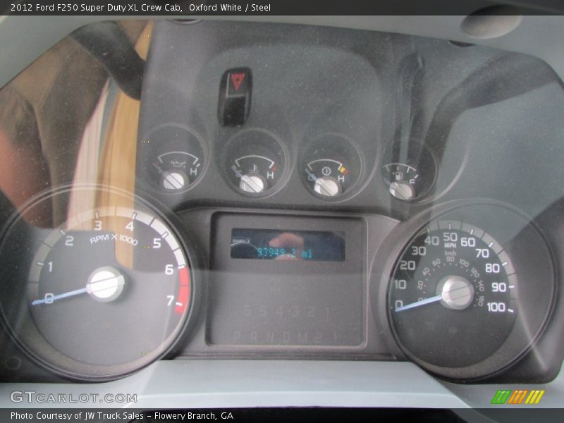 Oxford White / Steel 2012 Ford F250 Super Duty XL Crew Cab
