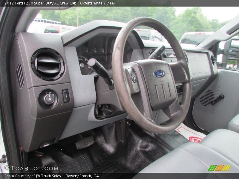 Oxford White / Steel 2012 Ford F250 Super Duty XL Crew Cab