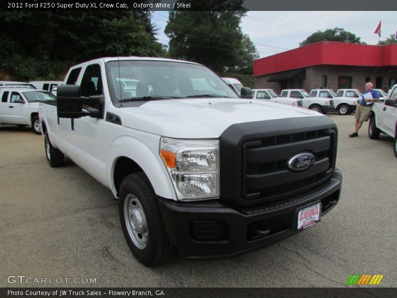Oxford White / Steel 2012 Ford F250 Super Duty XL Crew Cab