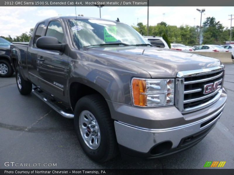Mocha Steel Metallic / Dark Titanium 2012 GMC Sierra 1500 SL Extended Cab 4x4