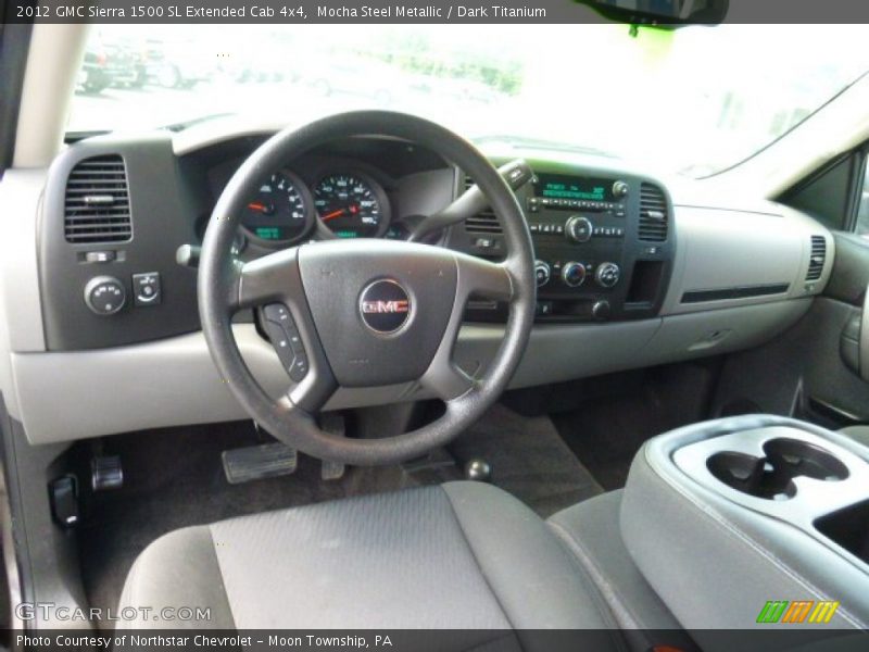 Mocha Steel Metallic / Dark Titanium 2012 GMC Sierra 1500 SL Extended Cab 4x4