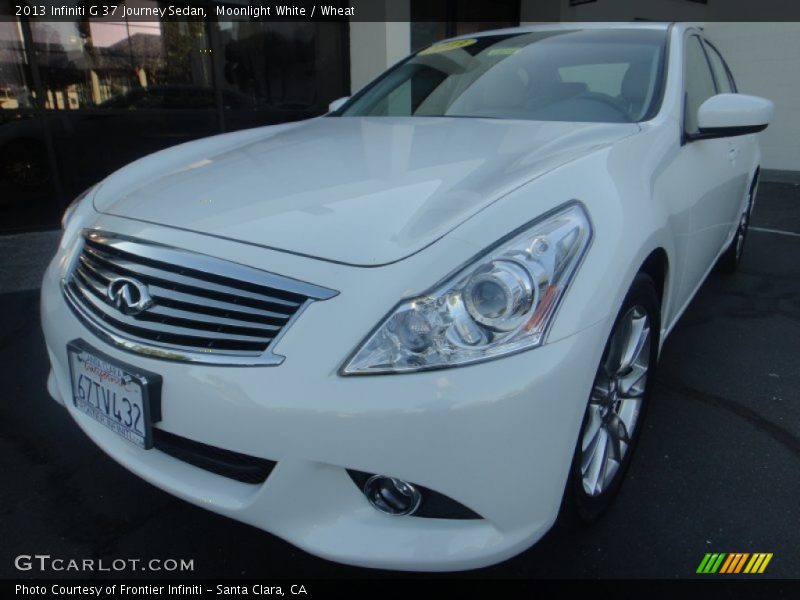 Moonlight White / Wheat 2013 Infiniti G 37 Journey Sedan