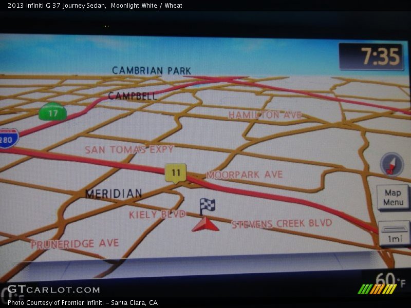 Moonlight White / Wheat 2013 Infiniti G 37 Journey Sedan