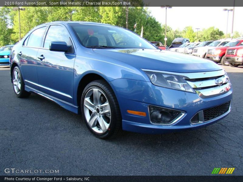 Sport Blue Metallic / Charcoal Black/Sport Blue 2010 Ford Fusion Sport