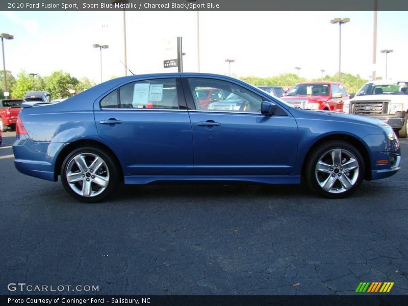 Sport Blue Metallic / Charcoal Black/Sport Blue 2010 Ford Fusion Sport