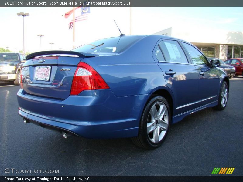 Sport Blue Metallic / Charcoal Black/Sport Blue 2010 Ford Fusion Sport