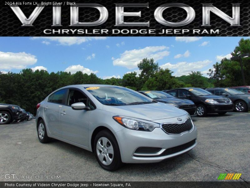Bright Silver / Black 2014 Kia Forte LX