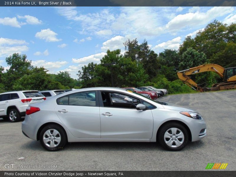 Bright Silver / Black 2014 Kia Forte LX