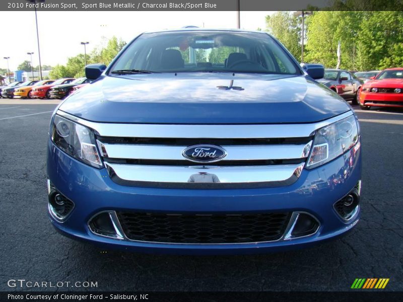 Sport Blue Metallic / Charcoal Black/Sport Blue 2010 Ford Fusion Sport