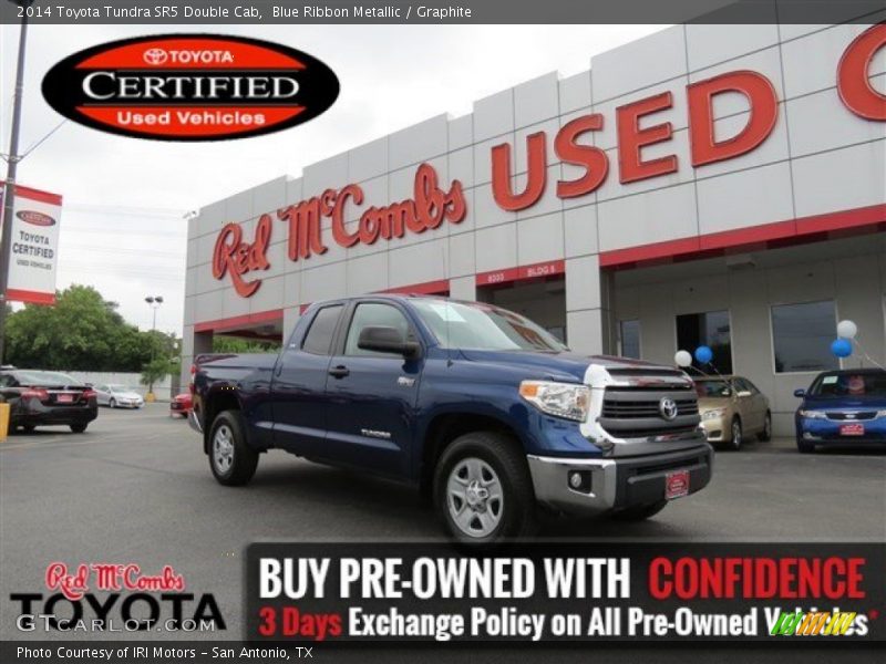Blue Ribbon Metallic / Graphite 2014 Toyota Tundra SR5 Double Cab