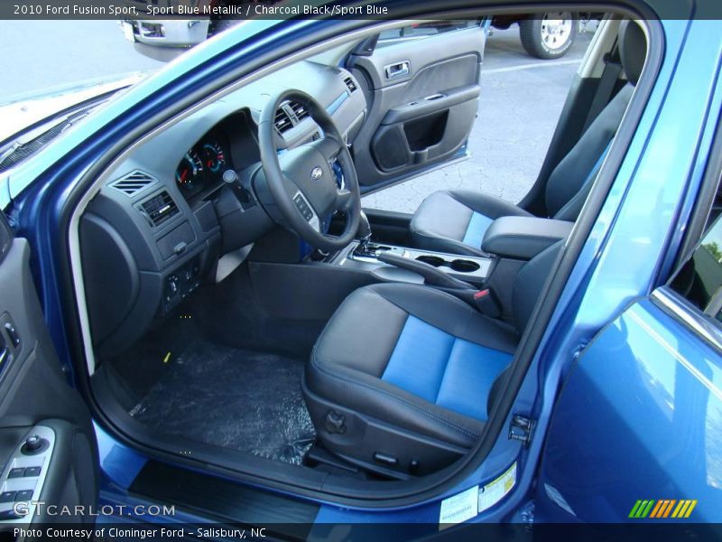 Sport Blue Metallic / Charcoal Black/Sport Blue 2010 Ford Fusion Sport