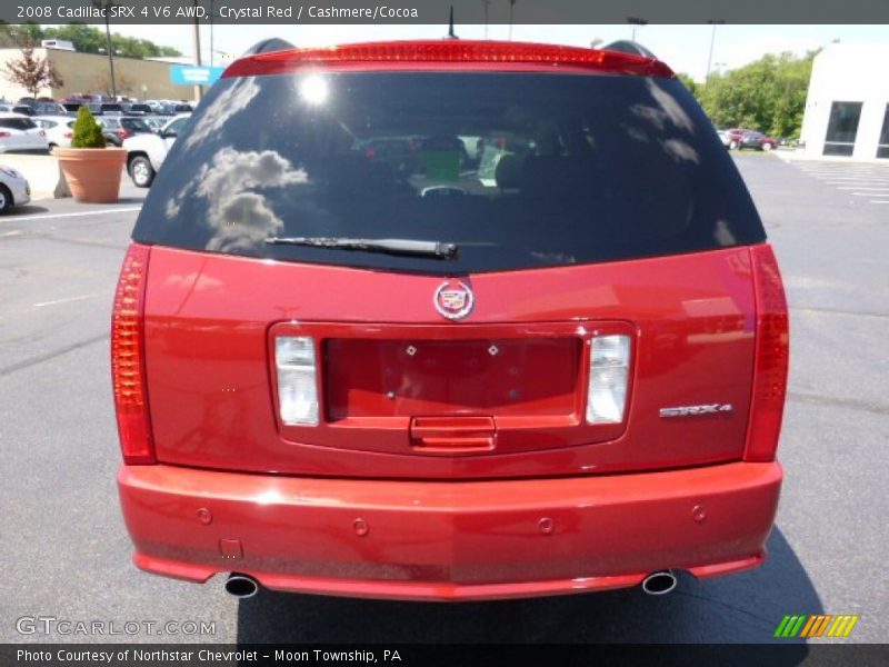 Crystal Red / Cashmere/Cocoa 2008 Cadillac SRX 4 V6 AWD