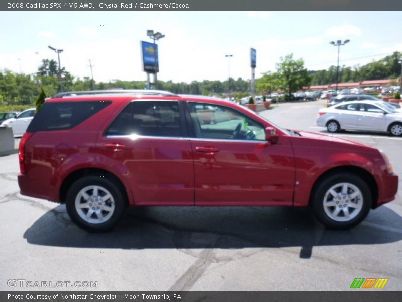 Crystal Red / Cashmere/Cocoa 2008 Cadillac SRX 4 V6 AWD