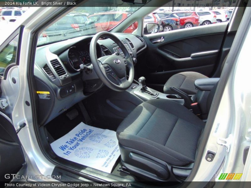 Bright Silver / Black 2014 Kia Forte LX