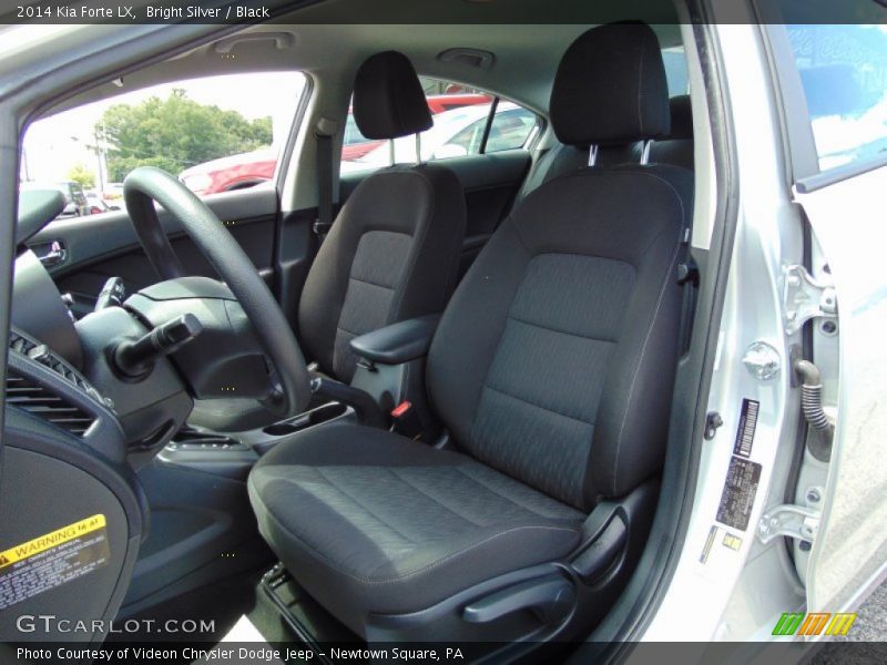 Bright Silver / Black 2014 Kia Forte LX