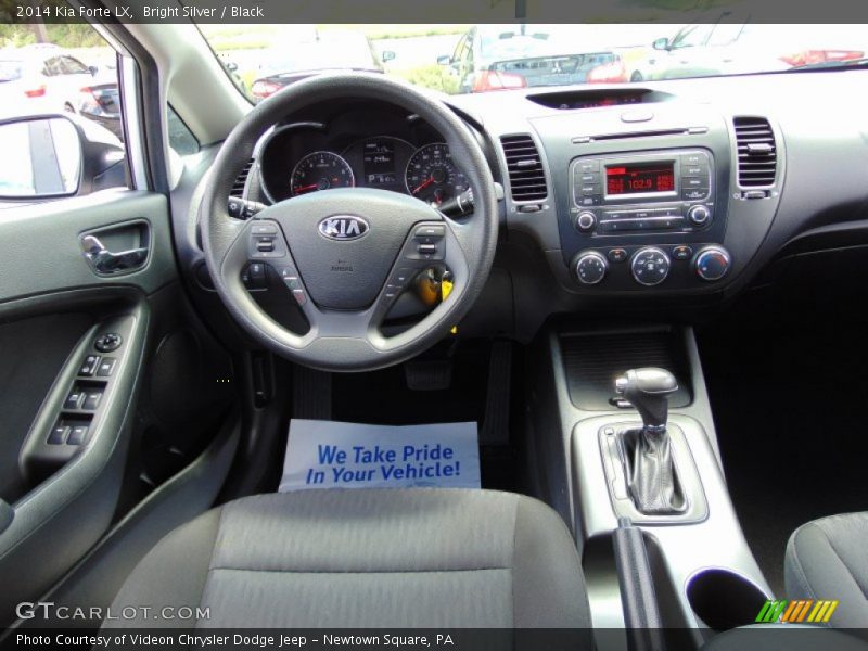 Bright Silver / Black 2014 Kia Forte LX