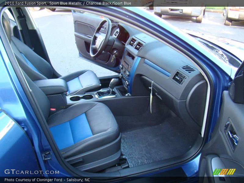 Sport Blue Metallic / Charcoal Black/Sport Blue 2010 Ford Fusion Sport