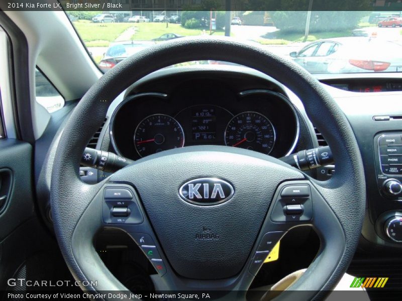 Bright Silver / Black 2014 Kia Forte LX