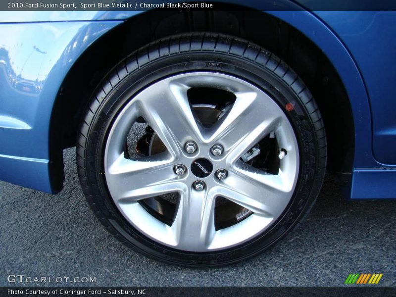 Sport Blue Metallic / Charcoal Black/Sport Blue 2010 Ford Fusion Sport