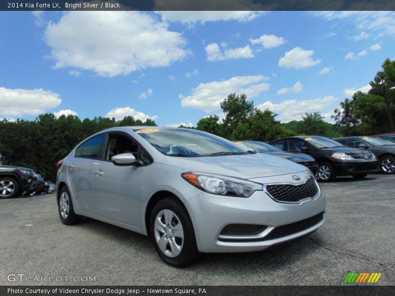 Bright Silver / Black 2014 Kia Forte LX
