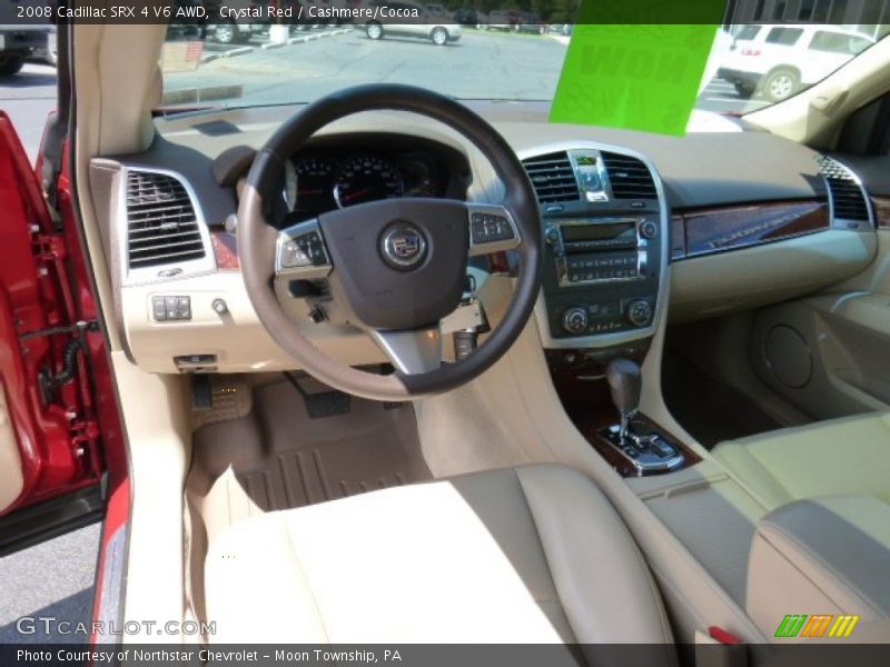 Crystal Red / Cashmere/Cocoa 2008 Cadillac SRX 4 V6 AWD