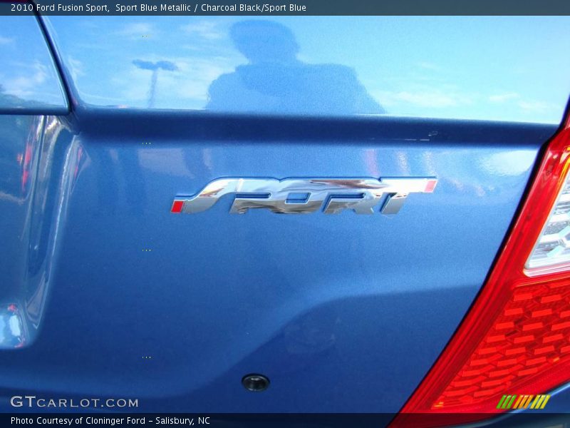 Sport Blue Metallic / Charcoal Black/Sport Blue 2010 Ford Fusion Sport
