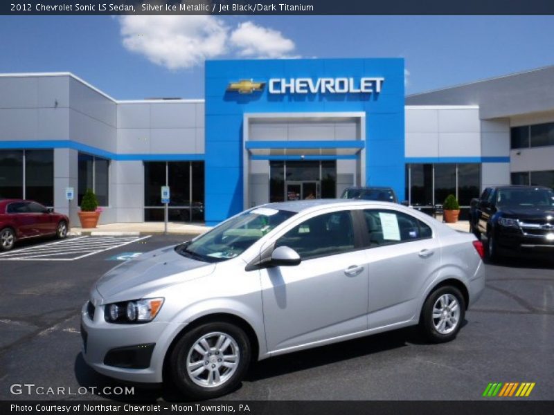 Silver Ice Metallic / Jet Black/Dark Titanium 2012 Chevrolet Sonic LS Sedan