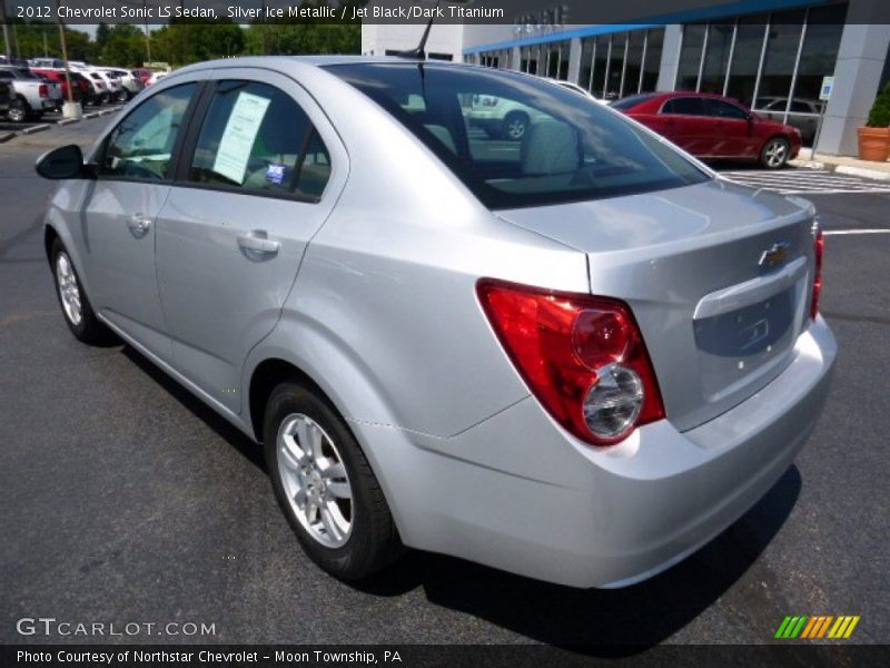 Silver Ice Metallic / Jet Black/Dark Titanium 2012 Chevrolet Sonic LS Sedan