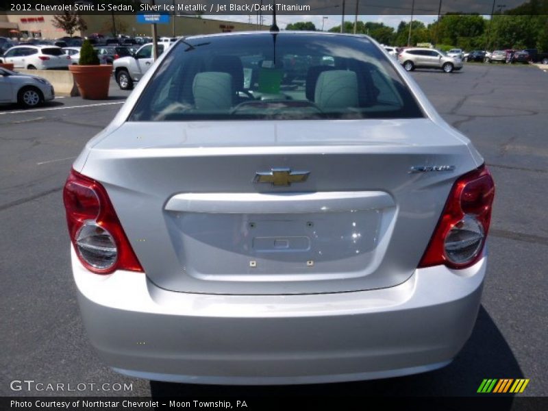 Silver Ice Metallic / Jet Black/Dark Titanium 2012 Chevrolet Sonic LS Sedan