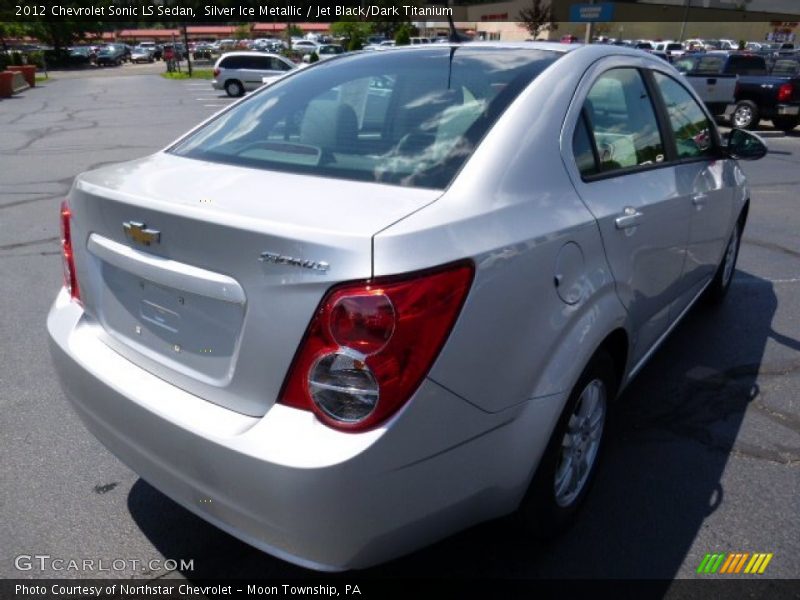 Silver Ice Metallic / Jet Black/Dark Titanium 2012 Chevrolet Sonic LS Sedan